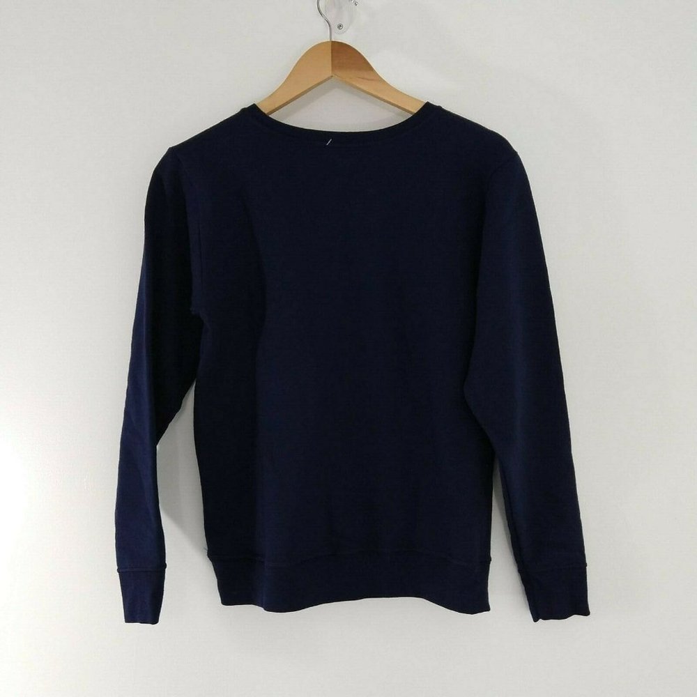 Ugly Christmas Sweatshirt Navy In It For The small - Picture 6 of 6